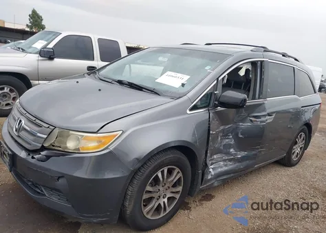 2011 Honda Odyssey Ex-L from USA, damaged, VIN 5FNRL5H68BB101697